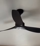 ceiling lamp fan installed ready for use