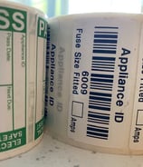 a couple of rolls of test labels