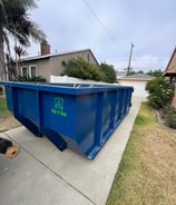 Dumpster for junk: 15 Cubic Yard