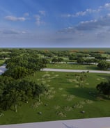 a park with a view of a park with trees