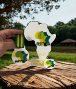 médaille et trophée en forme du continent africain en impression 3D