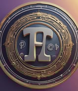 Gold coins featuring the Bitcoin symbol are scattered among green foliage and small white rocks. One coin has a distinctive red Bitcoin symbol, drawing attention.