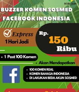 Jasa Buzzer Tambah Komen Komentar Facebook 150 Ribu di Kota Kabupaten