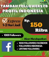 Jasa Buzzer Tambah Followers Indo Facebook 150 Ribu di Kota Kabupaten