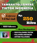 Jasa Buzzer Tambah Followers Indo TikTok 250 Ribu di Kota Kabupaten