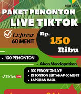 Jasa Buzzer Penonton Live Streaming TikTok 150 ribu di Kota Kabupaten