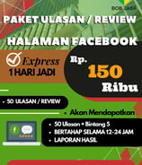 Jasa Buzzer Ulasan Review Halaman Facebook Page 150 ribu di Kota Kabupaten