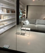 A temporary shop window design