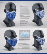 blanco y azul instrucciones para reemplazo de mascarilla