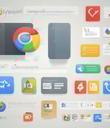 A smartphone screen displays a web page about ChatGPT, featuring a black background with white text. The screen includes a search bar and various interface icons at the top. In the background, an OpenAI logo is partially visible against a black backdrop.