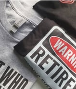 Folded  DTF printed t-shirts