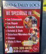 Steet sign for Avo and Tally Locs