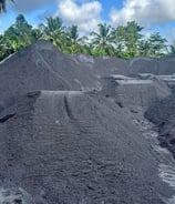 river sand pile