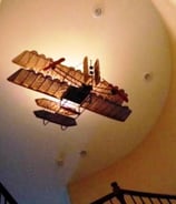 Installation of 25 lb Airplane Model at the 20 ft Ceiling