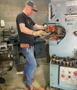 Fabrication of Custom Fence steel L-bracket at the Machine Shop