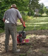 Battery powered garden tools recharged by solar power