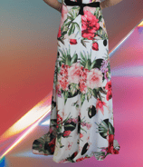 long floral dress