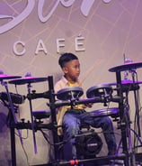 Salah Satu Murid Drum dari Notasi Music Course Kursus Musik Privat di Kendal