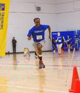 hazema running at the rbc training grounds