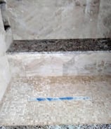 Large Marble Shower with Bench