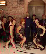 Greg Poppleton and Sydney swing dancers