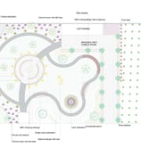 Finished landscape plan showing zones, lighting, and plant placements by Garden Designers