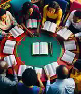 lecture de la bible amourdivinogod avec divers personnes 