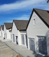 Painting and staining of brick on commercial property