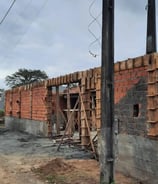 Muro com concrero armado com 1,5 metros