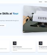 a type of website design for edtech