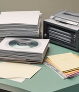 Documents are laid out on a surface, with the largest sheet displaying the text 'Petition to File for Bankruptcy'. Several forms and paperwork are visible underneath, suggesting a formal or legal context.