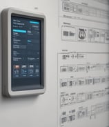 a living room filled with furniture and a mirror