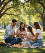 A group of individuals wearing religious habits are positioned in a dimly lit setting, evoking a sense of mystery and solemnity. One holds a cross, gazing upward, while another looks contemplatively to the side. The others stand or sit in a ghostly mist, adding a surreal quality.
