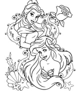 Prinsessen kleurplaat ariel