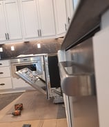 shows appliance installation in progress