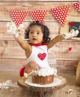 Cake smash one year old photography