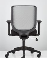 Sensit T127 mesh chair, rear view highlighting backrest frame and mesh structure