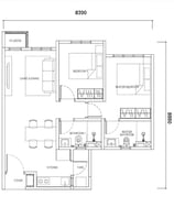 Causewayz Square 2 Room layout