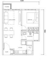 Causewayz Square 1 Room layout