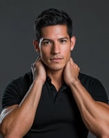 Fotografía de modelo en estudio profesional para agencia de modelos