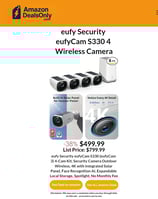 eufy Security eufyCam S330 4 Wireless Camera. Best Deal on amazon.com!