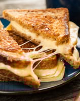 Roomy cheese with toasted bread جبن رومي مع شرائح التوست الساخن