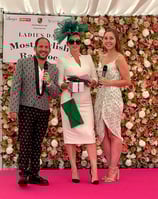 Alex and Nicola at Beverley Racecourse Ladies Day with Most Stylish winner