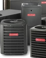 picture of multiple heating and air conditioning units
