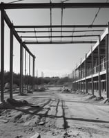 A small white delivery truck with a CNG sticker is parked on a road. The side of the truck has text indicating contact numbers and regions 'Delhi & Haryana'. A person is standing next to the truck on a dusty road, holding a paint sprayer and apparently working on the vehicle. There are trees in the background and another vehicle partially visible.