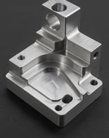 aluminiowe część po obróbce CNC
