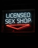 image with text reading licensed sex shop