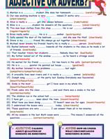 adjective or adverb worksheet