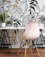 Vinilo floral pared