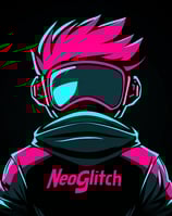 Dessin gamer de dos avec veste NeoGlitch